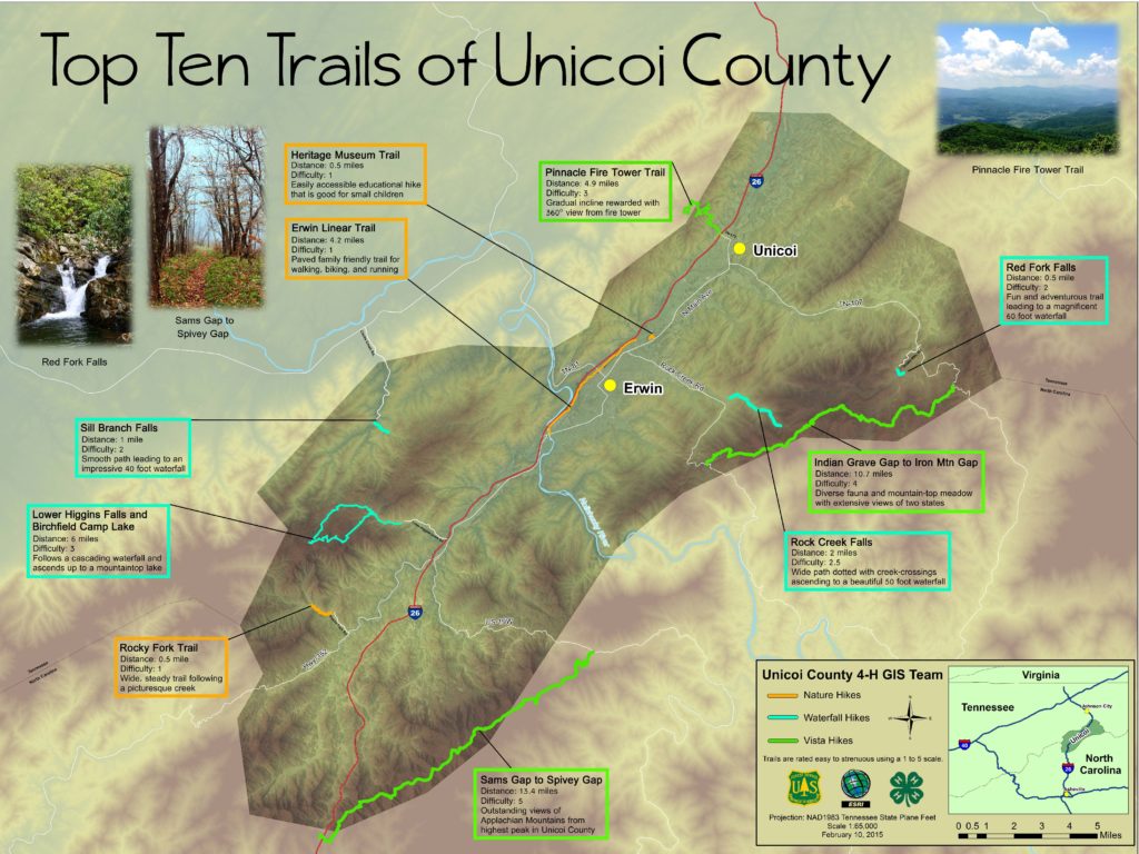 Top 10 Trails of Unicoi County